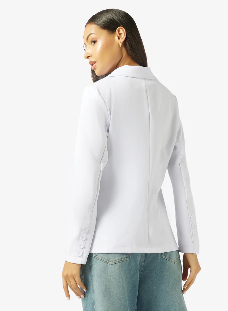 جينجر Collared Cinched Waist Shirt